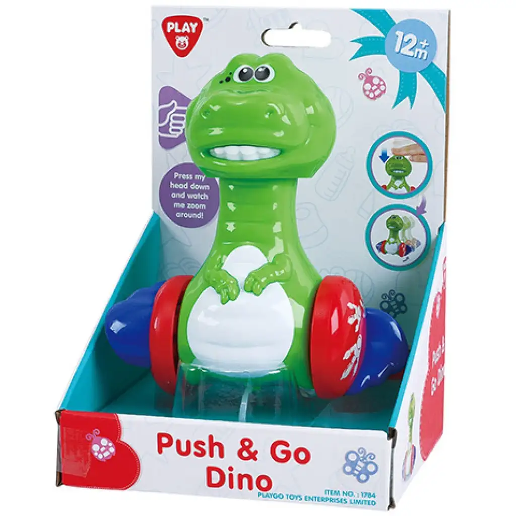 Playgo: Nyomd és gurul vidám kisdinó kép 1