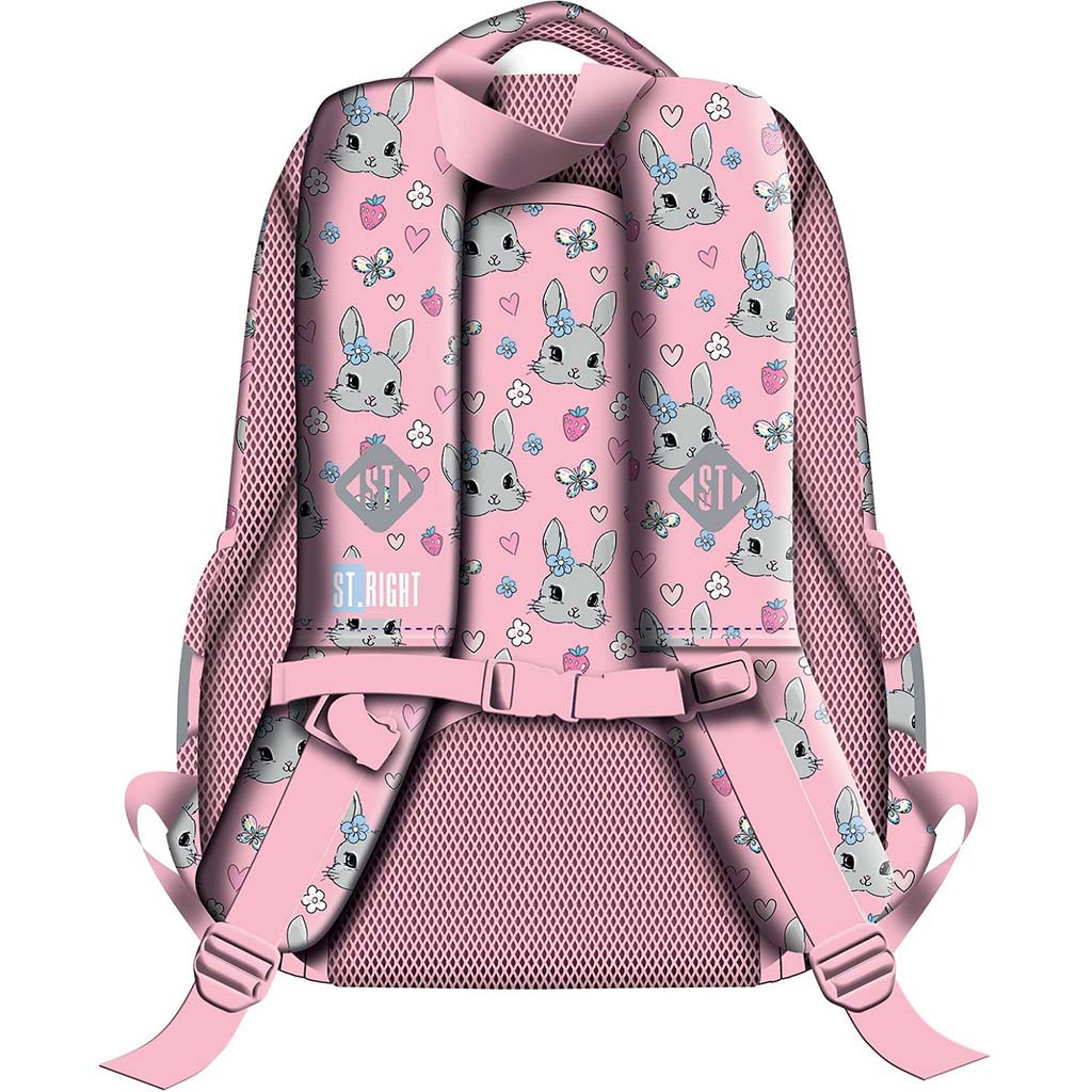 St.Right Cute Rabbit ergonomikus iskolatáska, hátizsák BP26 39x27x17cm kép 2