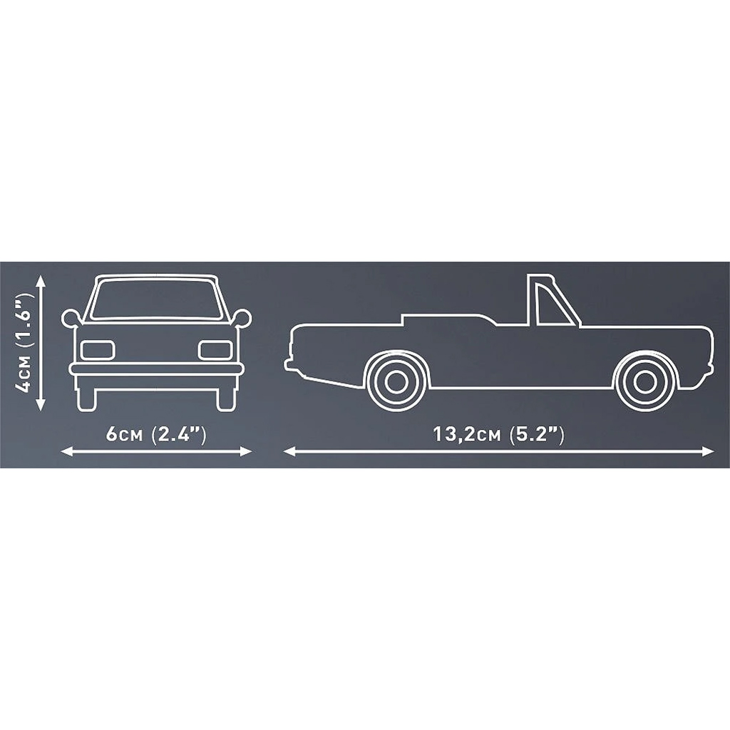 COBI: Opel Rekord C 1700 L kabrió építőjáték (24599) kép 4