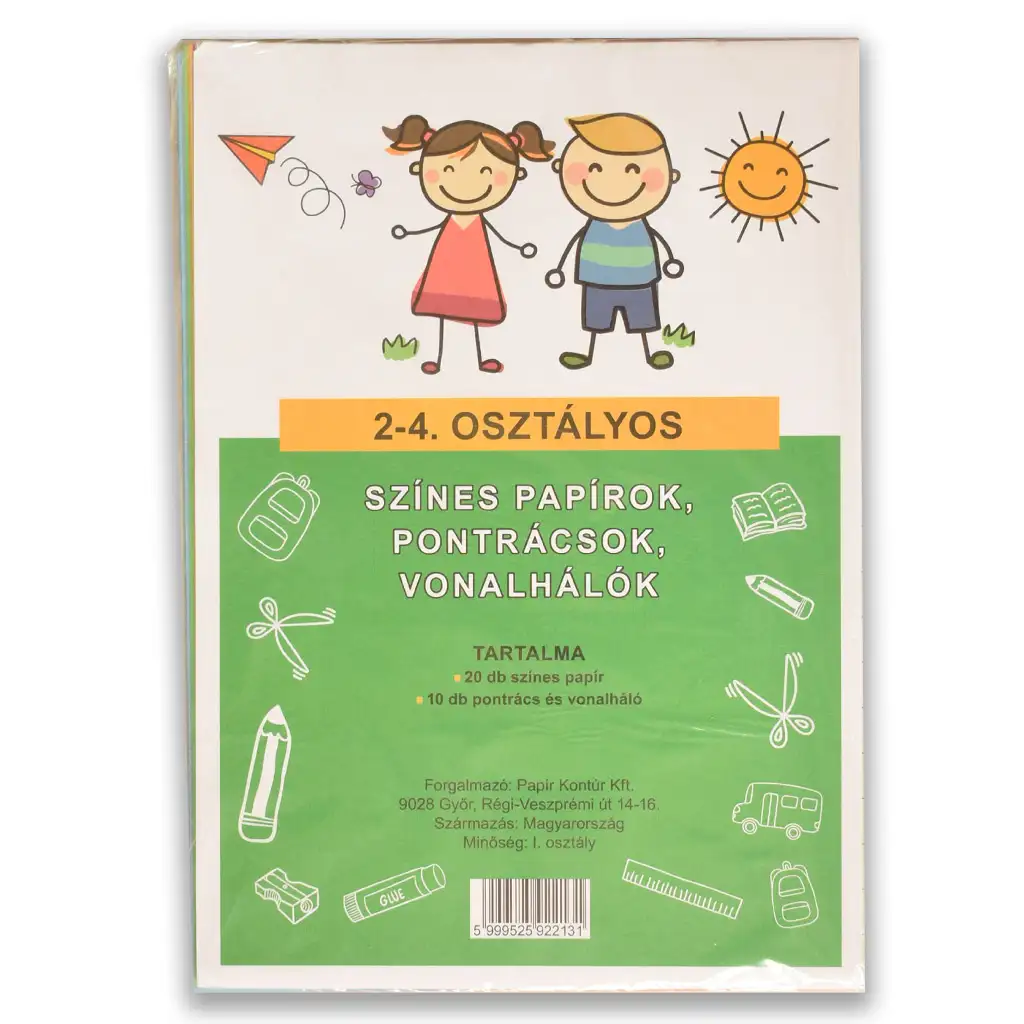 Színes papírok, pontrácsok és vonalhálók 2-4.osztály kép 1