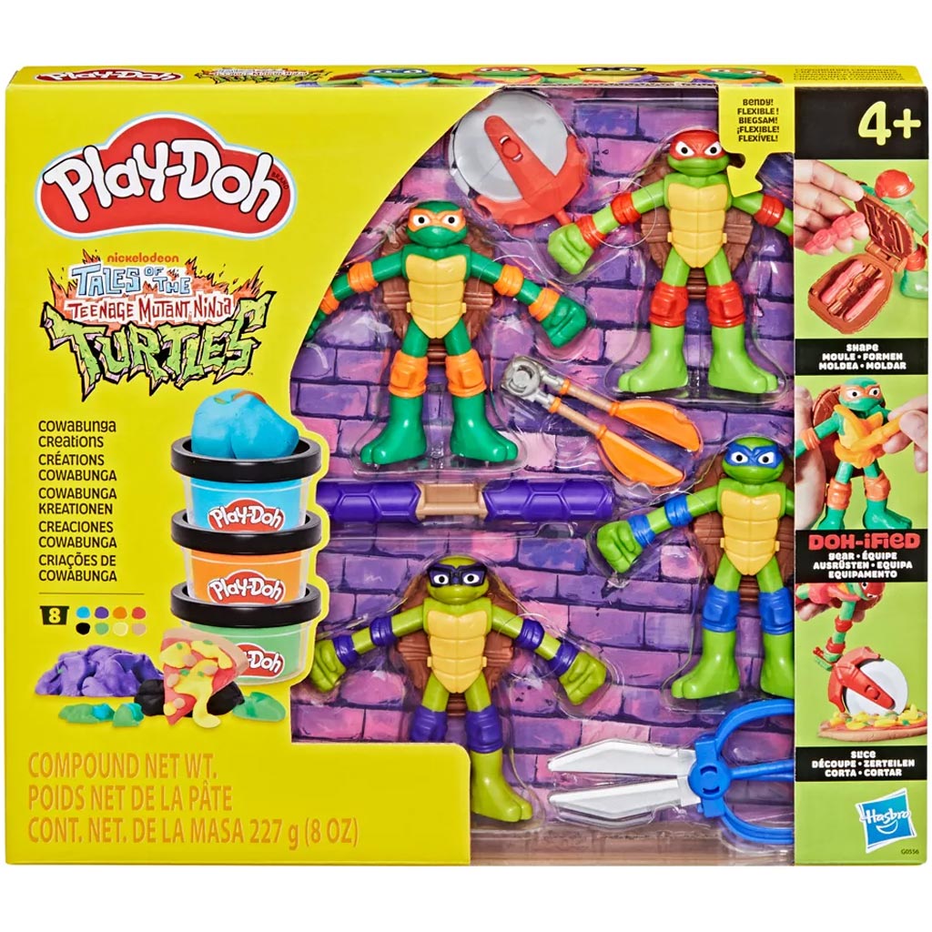 Play-Doh: Tini ninja teknőcök cowabunga creations játékszett - Hasbro kép 1