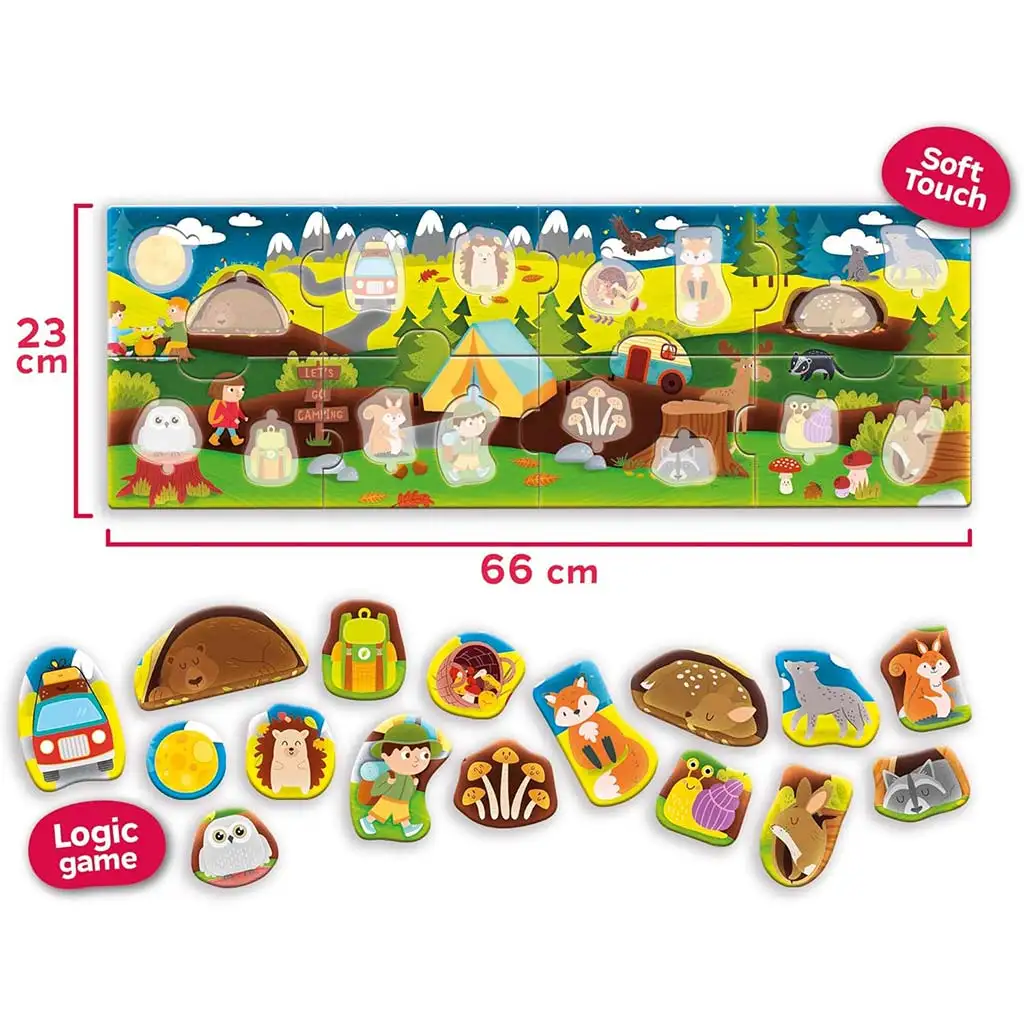 Carotina baby: Az erdő panoráma puzzle 24db-os - Lisciani kép 3