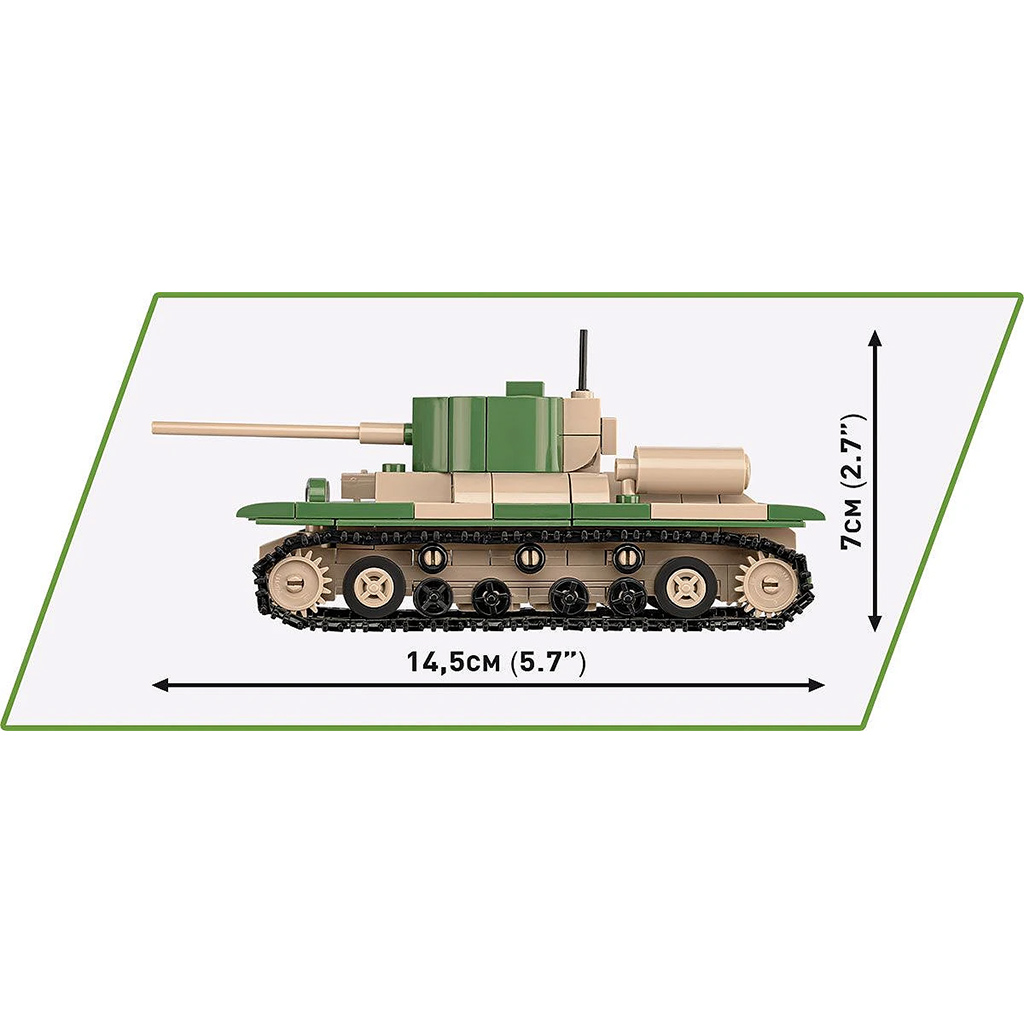 COBI: Panzer I, Renault R35 és Valentine IX – 3 az 1-ben építőjáték (2740) kép 5