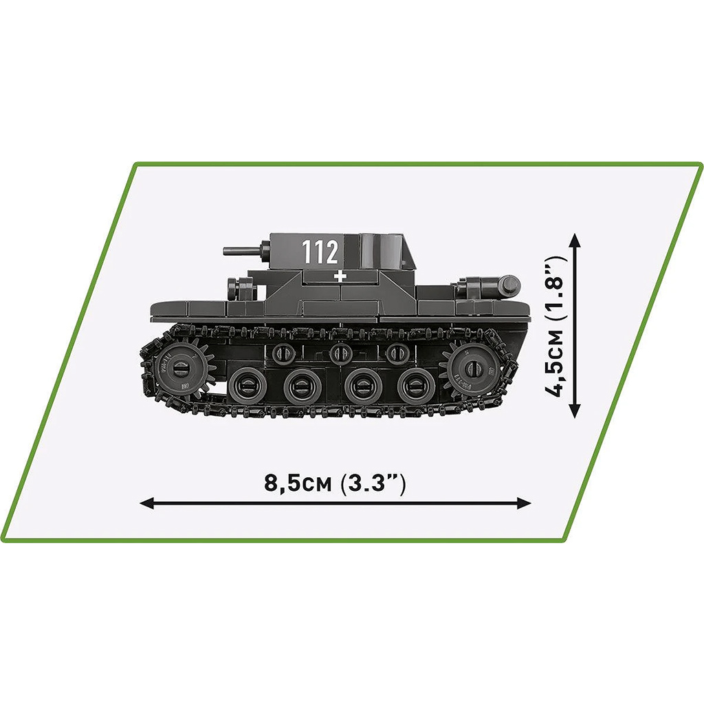COBI: Panzer I, Renault R35 és Valentine IX – 3 az 1-ben építőjáték (2740) kép 7