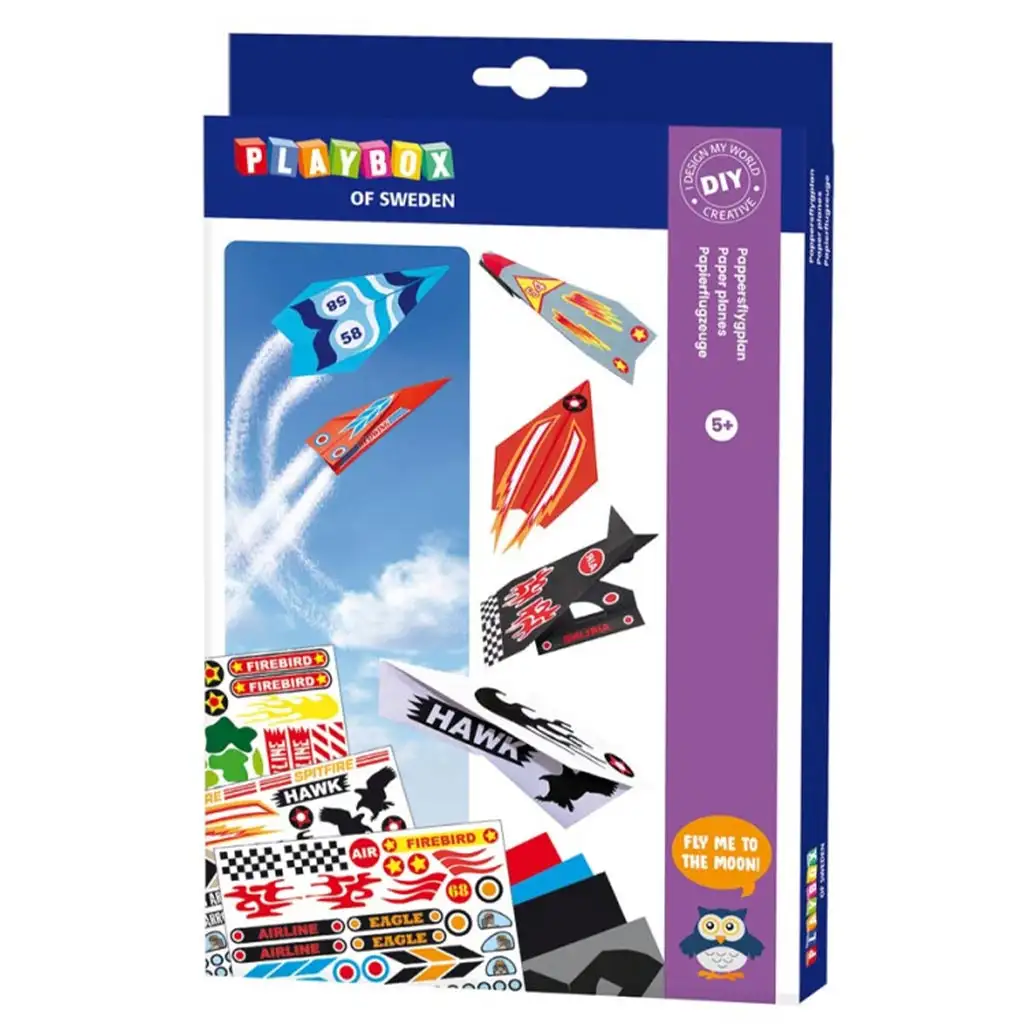 PlayBox: Kézműves papírrepülő készítő szett kép 1