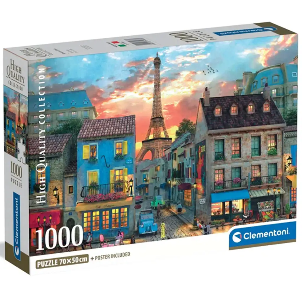 Párizs utcái 1000db-os HQC puzzle - Clementoni kép 1