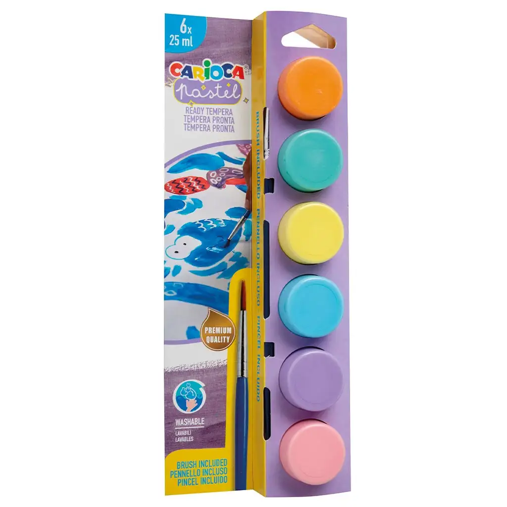 Pasztell tempera 6x25ml - Carioca kép 1
