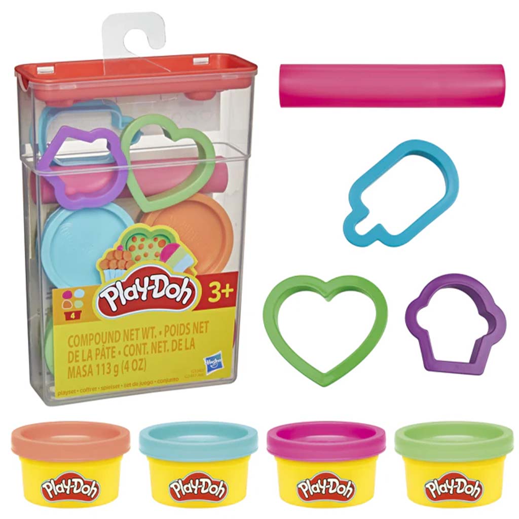 Play-Doh: Gyurmakészlet tárolóban – Édesség formákkal - Hasbro kép 1