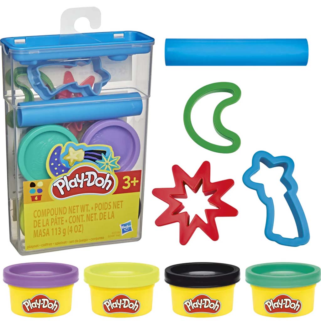Play-Doh: Gyurmakészlet tárolóban – Űr formákkal - Hasbro kép 1