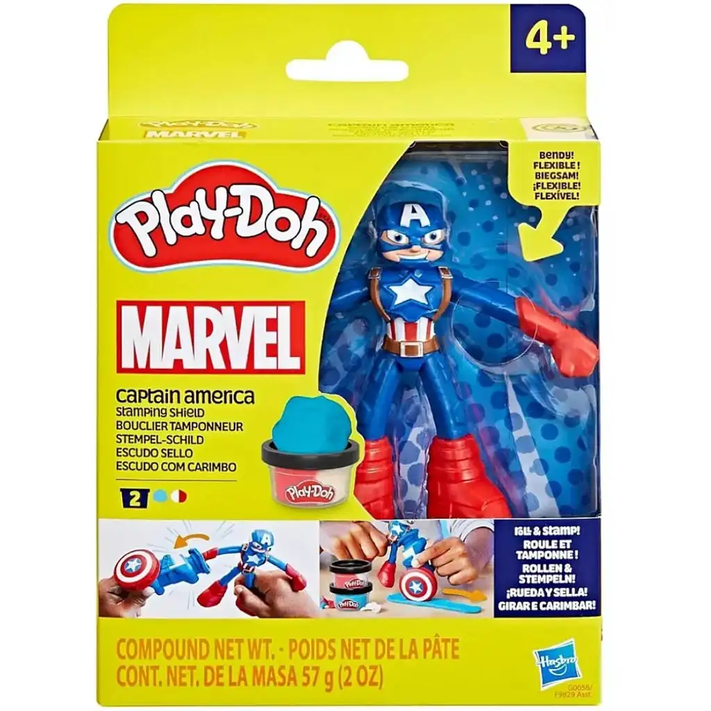 Play-Doh: Marvel Amerika Kapitánya játékszett - Hasbro kép 1