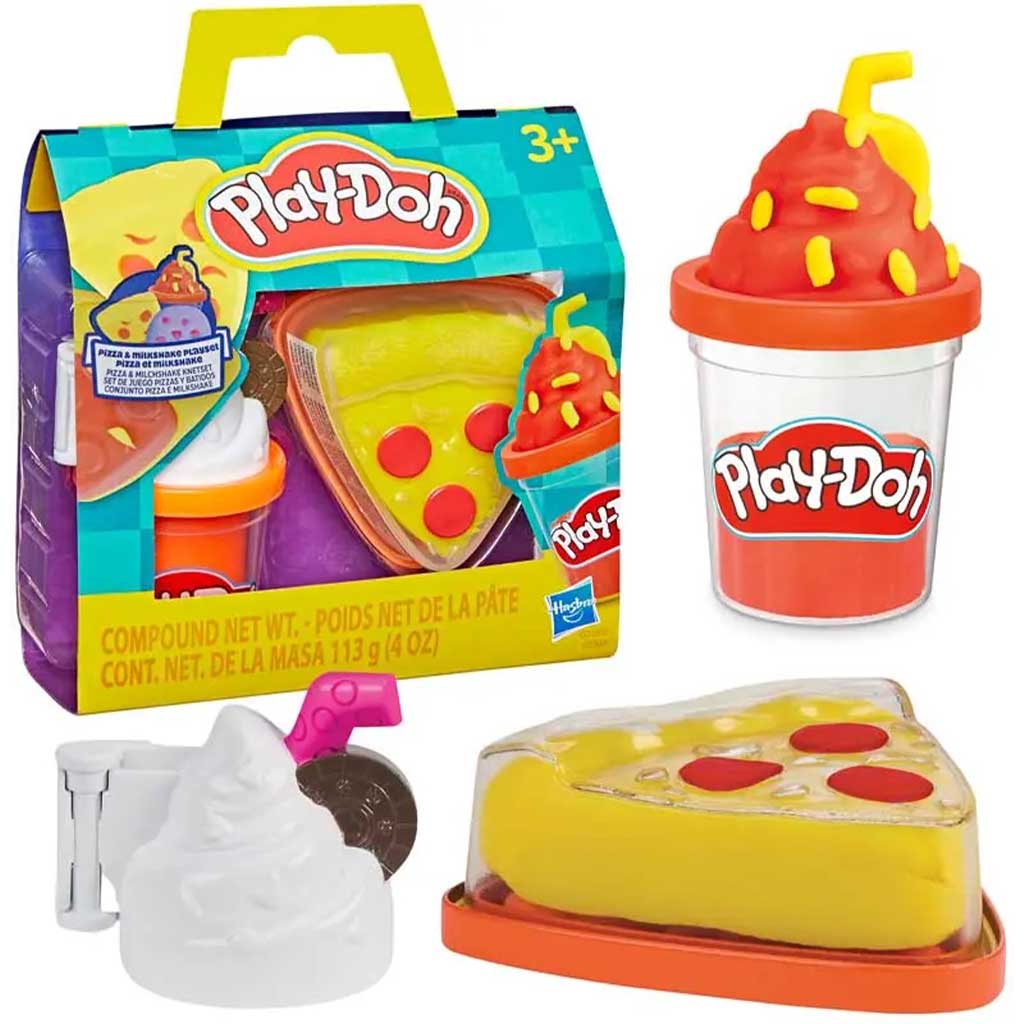 Play-Doh: Treats To Go Pizza és milkshake gyurma szett - Hasbro kép 2