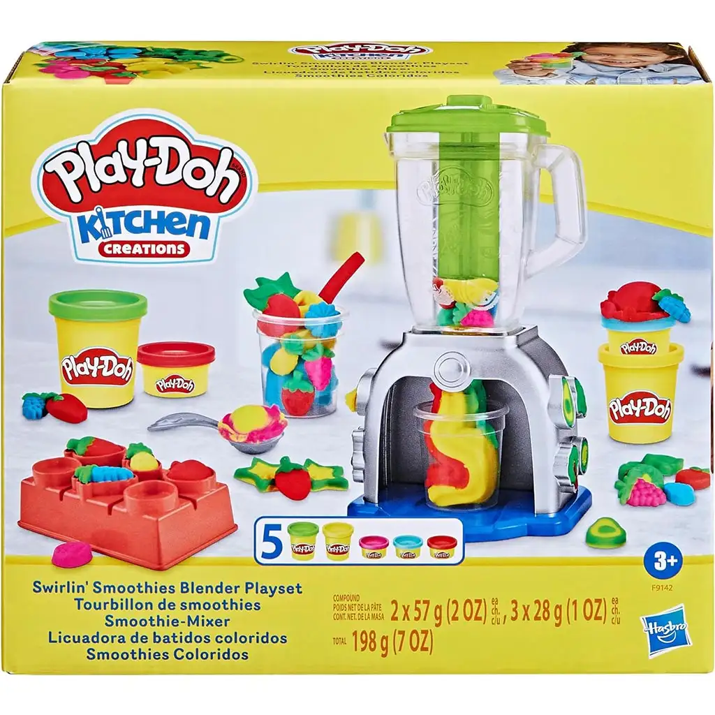 Play-Doh: Swirlin Smoothies Turmixgép 5 tégely gyurmával 198g kép 1
