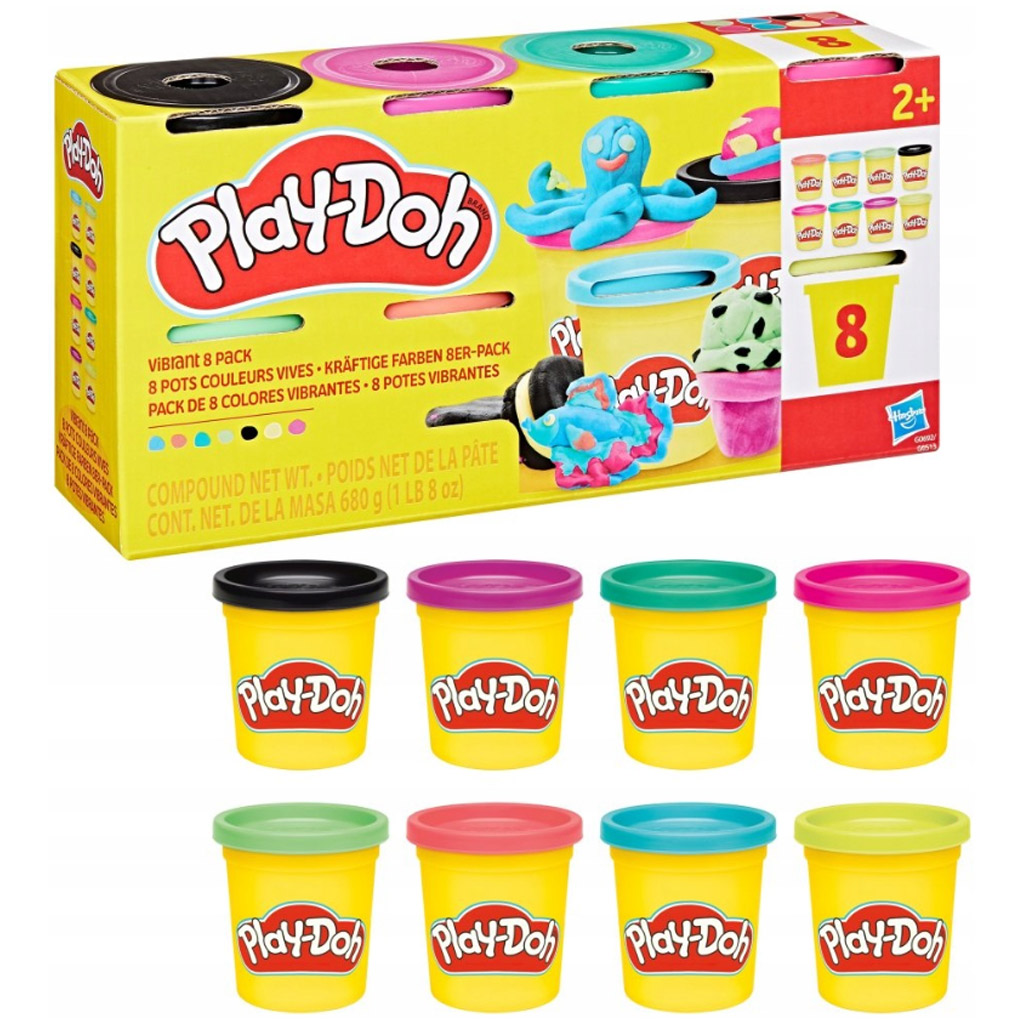 Play-Doh: Tégelyes 8db-os gyurma szett 680gr - Hasbro kép 1