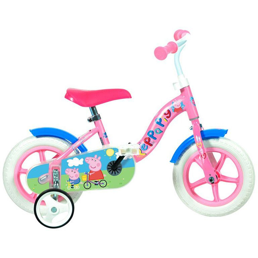 Peppa malac pink gyerek bicikli 10-es méretben - Dino Bikes kerékpár kép 1