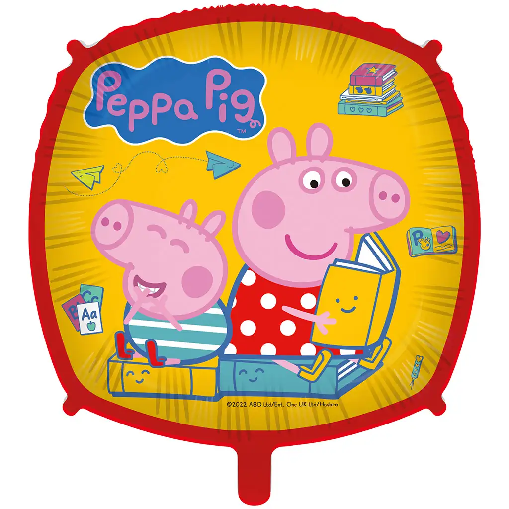 Peppa malac négyzet alakú fólia lufi 46cm kép 1