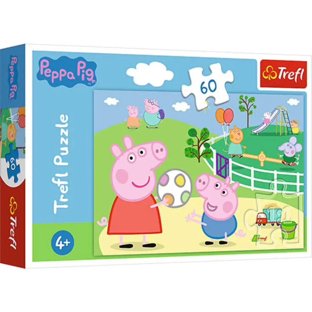 Peppa malac: Móka a barátokkal puzzle 60db-os - Trefl kép 1