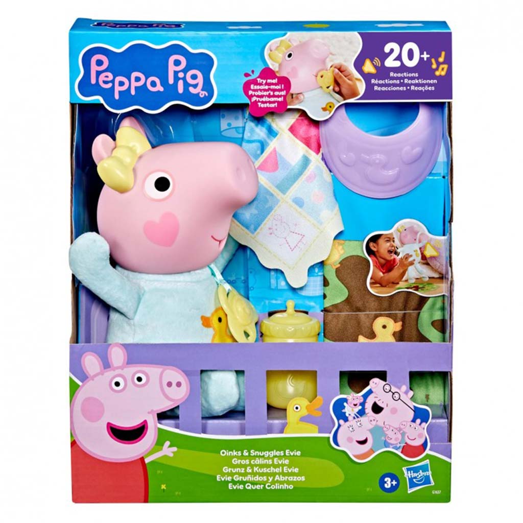 Peppa malac: Röfögő és babusgatni való Evie - Hasbro kép 1