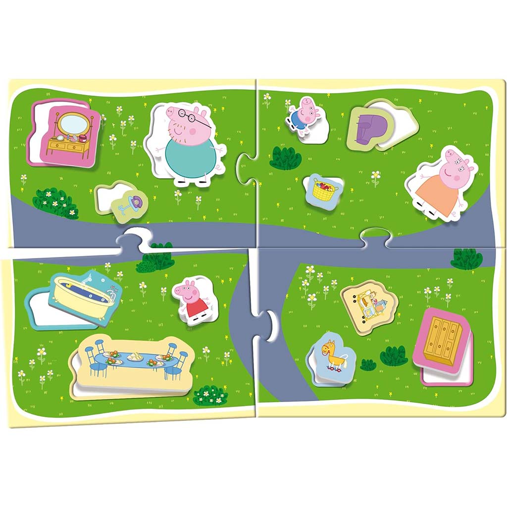 Peppa malac oktató háza 3D - Lisciani kép 3