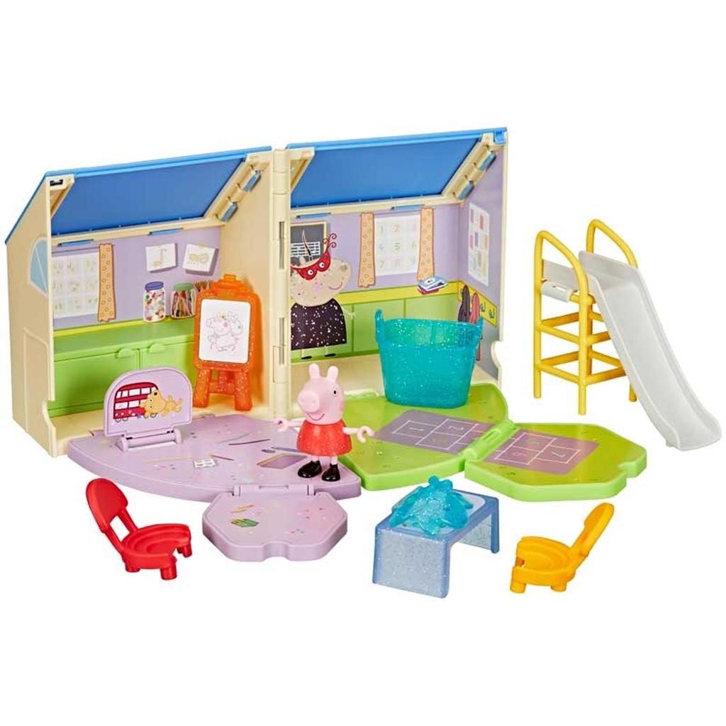 Peppa Malac: Peppa kinyitható ovis csoportja játékszett - Hasbro kép 2