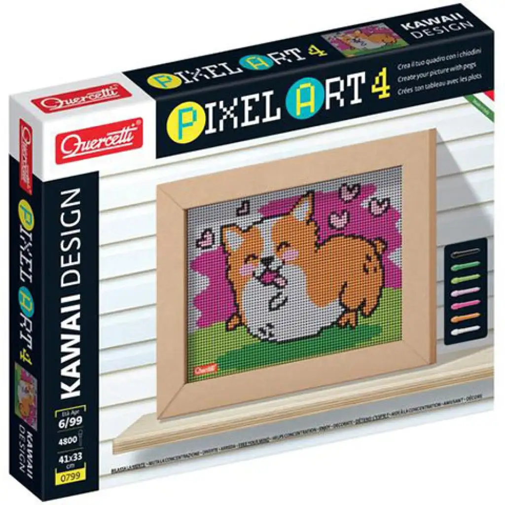 Quercetti: Pixel Art 4 Kawaii Corgi pötyi kép 1