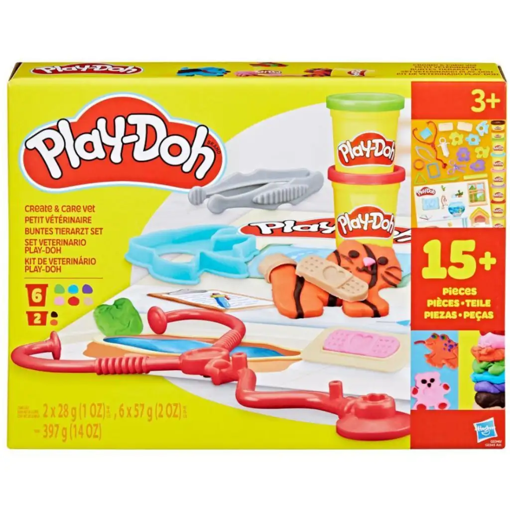 Play-Doh: Alkoss és gondozz állatorvos gyurma szett - Hasbro kép 1