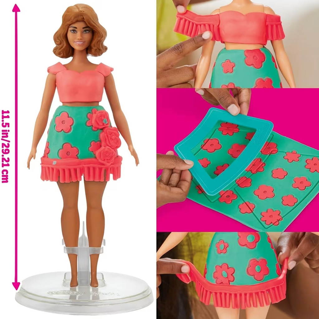 Play-Doh: Barbie virágminták és rojtok gyurmaszett - Hasbro kép 2