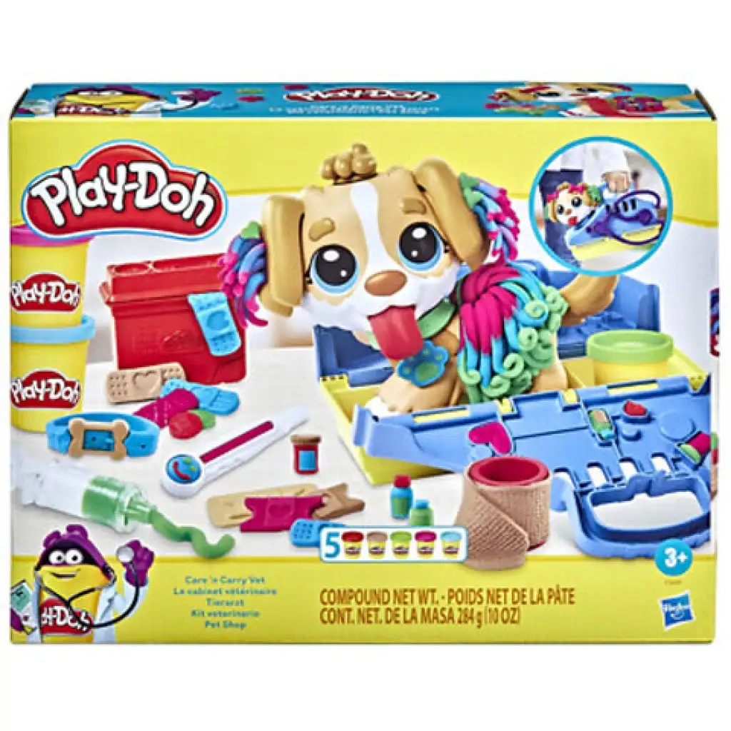 Play-Doh Care 'n Carry Vet gyurma szett - Hasbro kép 1