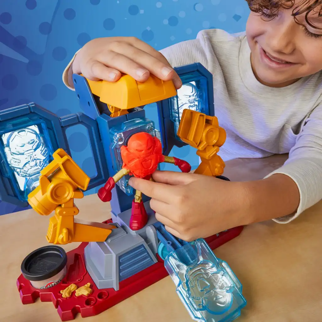 Play-Doh Marvel: Bosszúállók Vasember páncélgyártó laboratóriuma fénnyel és hanggal - Hasbro kép 1