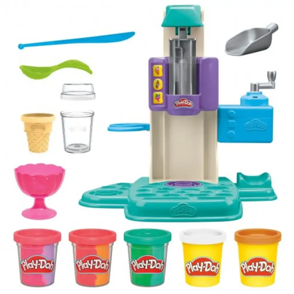 Play-Doh: Szivárványcsavar jégkrémkészítő gyurmaszett - Hasbro kép 2