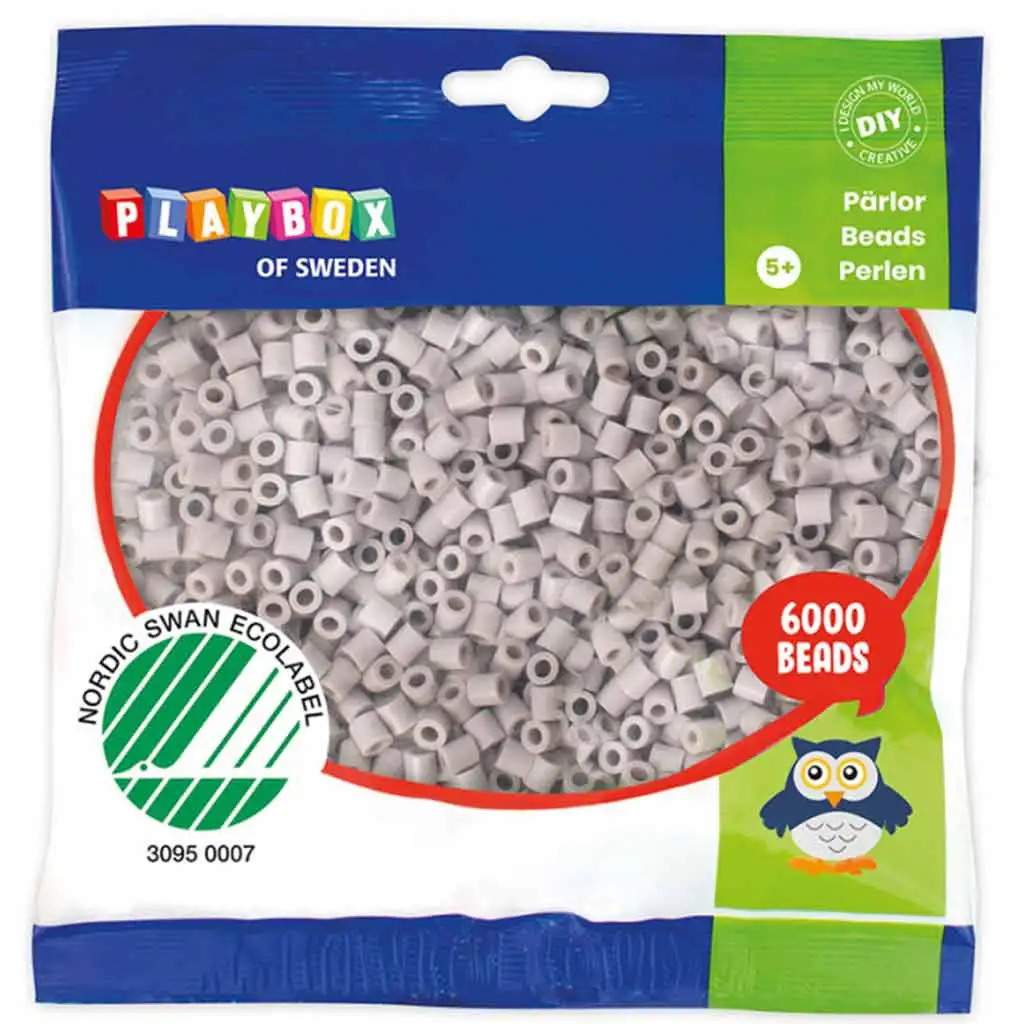 PlayBox: 5mm-es MIDI vasalható gyöngy szürke színben 6000db-os csomag kép 1
