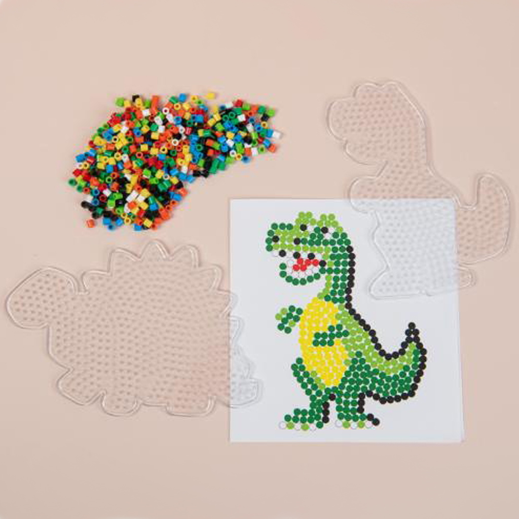 PlayBox: 5mm-es MIDI Dinoszauruszos kreatív vasalható gyöngy szett kép 2