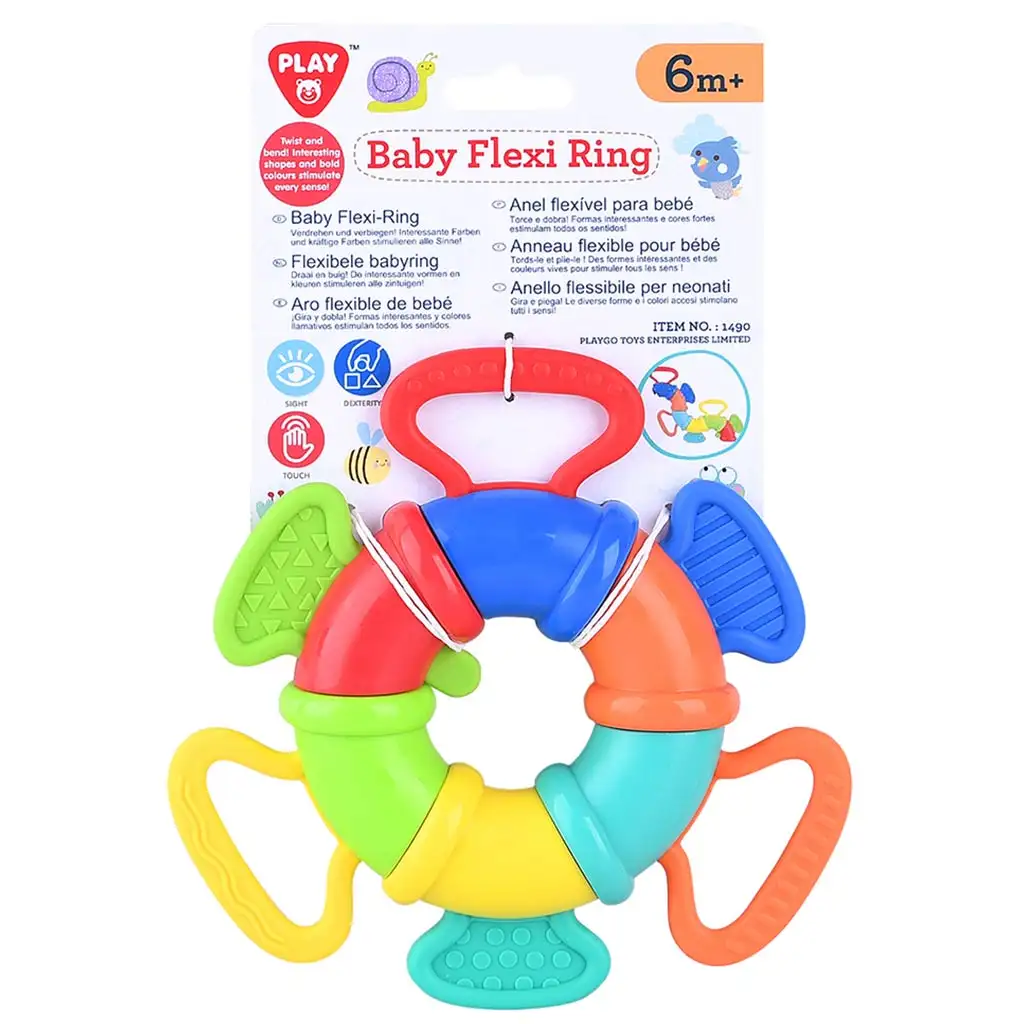 Playgo: Flexibilis gyűrű bébijáték kép 1