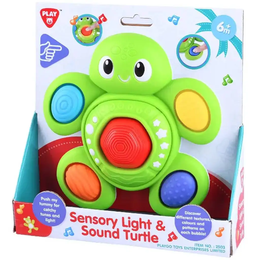 Playgo: Zenélő világító Tapintásfejlesztő Kisteknős kép 1