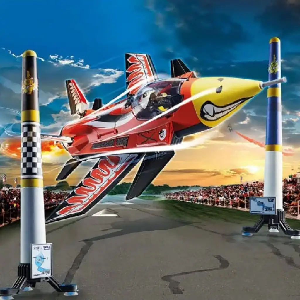 Playmobil: Air Stuntshow - "Sas" sugárhajtású gép (70832) kép 2