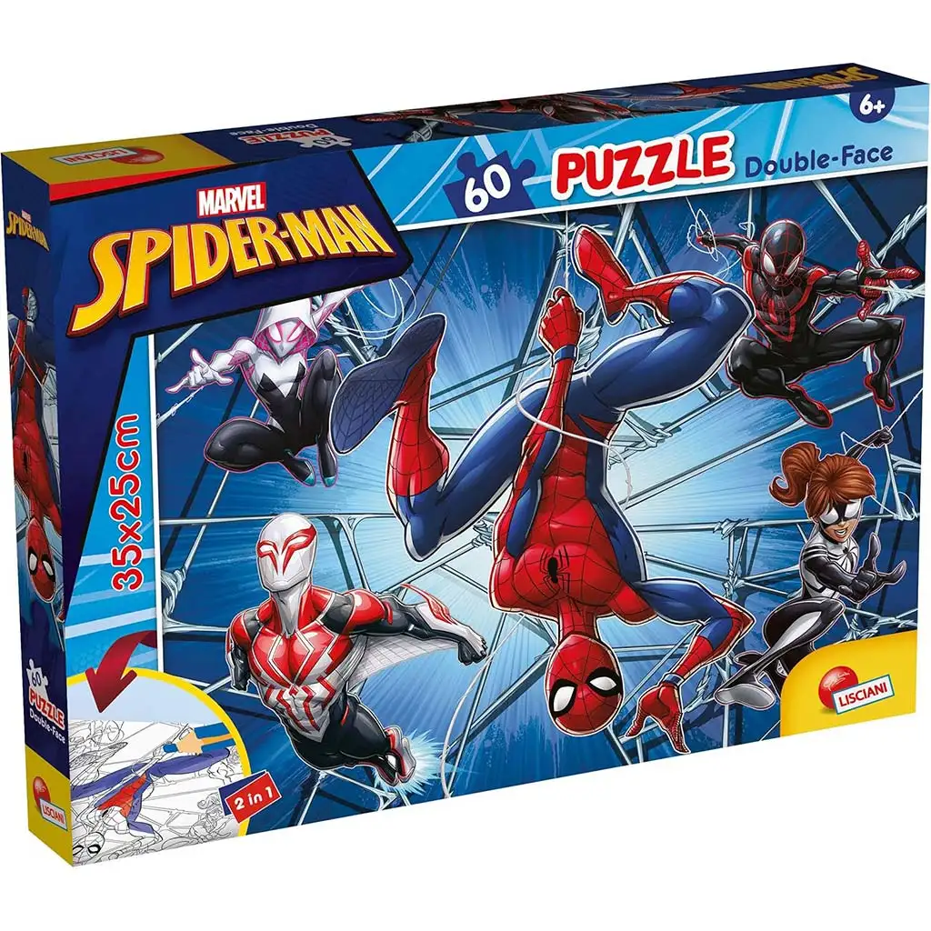 Pókember 2 az 1-ben 60db-os puzzle és színező 35x25cm - Lisciani kép 1
