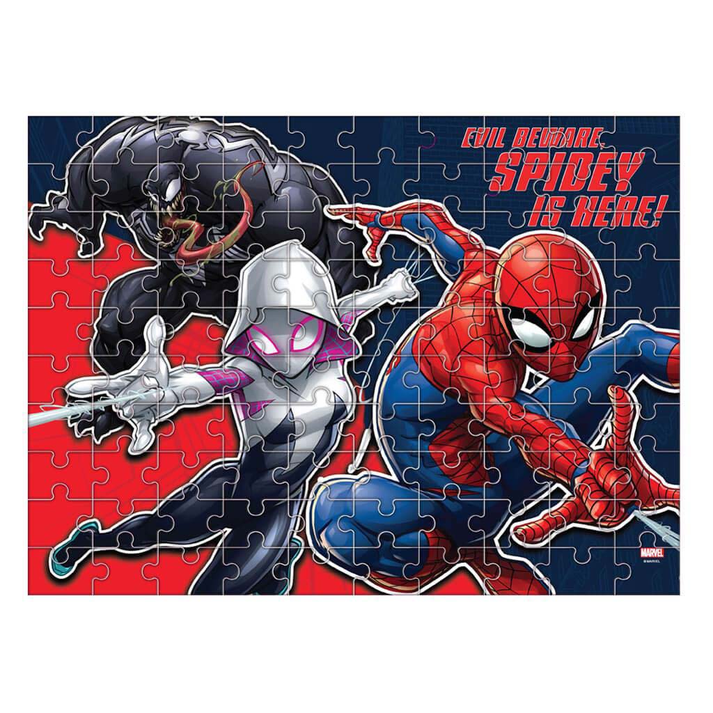 Luna: Marvel Pókember 100db-os sötétben világító puzzle kép 2