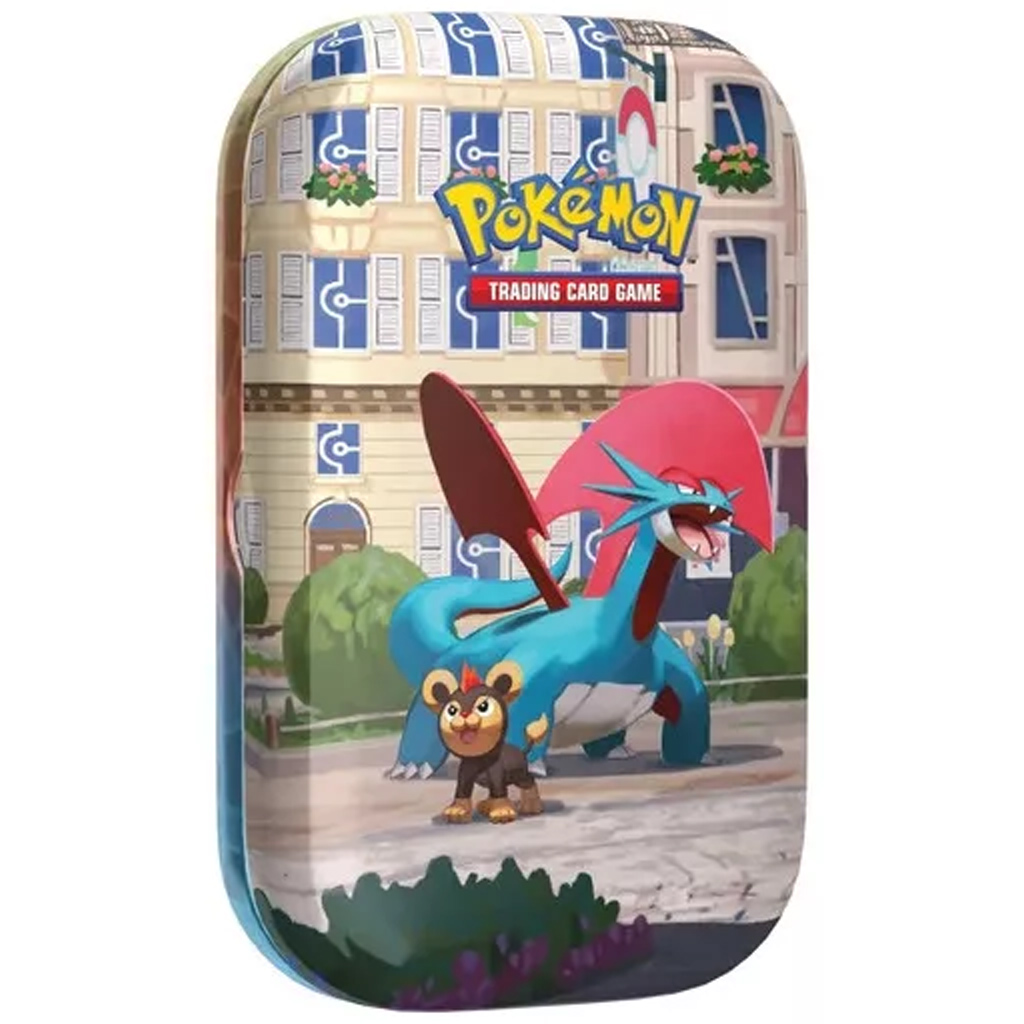 Pokémon TCG: Lumiose City Mini Tin gyűjtői kártyacsomag fém tárolóban többféle változatban 1db kép 5