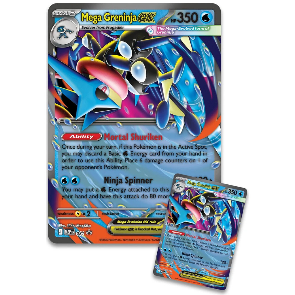 Pokémon TCG: Mega Greninja ex Prémium Collection kép 3