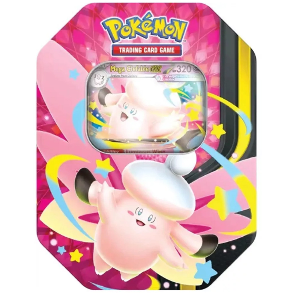 Pokémon TCG: Mega Moonlit Tin gyűjtői kártyacsomag kétféle változatban 1db kép 3