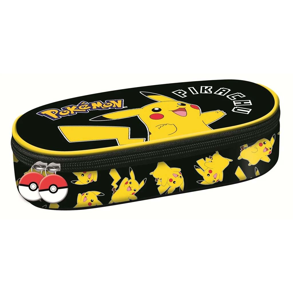 Pokémon Pikachu ovális tolltartó 23x9,5x6cm kép 1