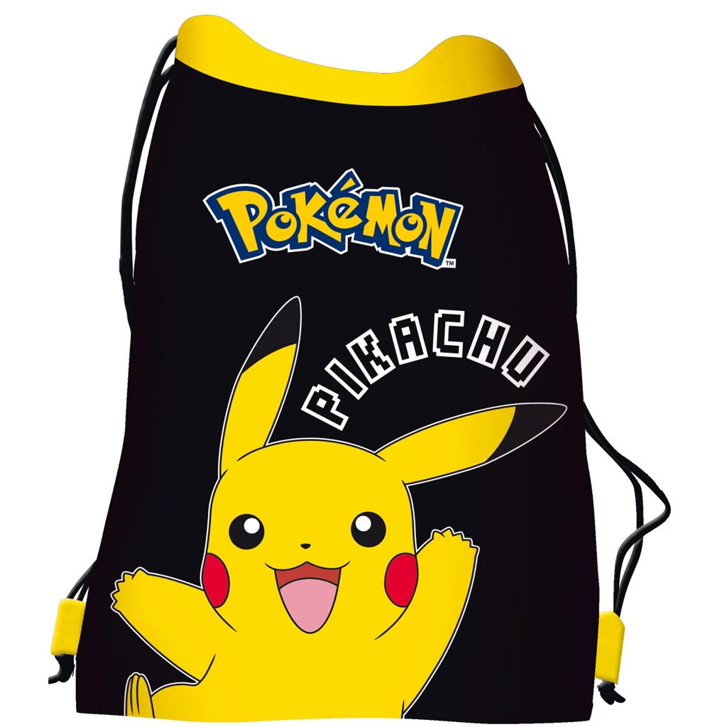 St.Right Pokémon Pikachu tornazsák, sportzsák 34x43cm kép 1