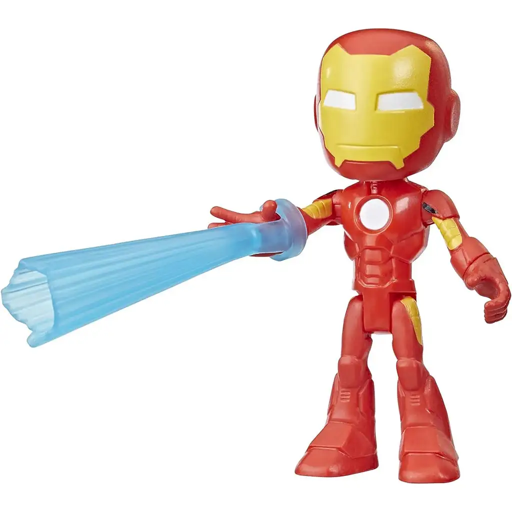 Pókember: Póki és csodálatos barátai Vasember játékfigura kiegészítővel 10cm - Hasbro kép 2