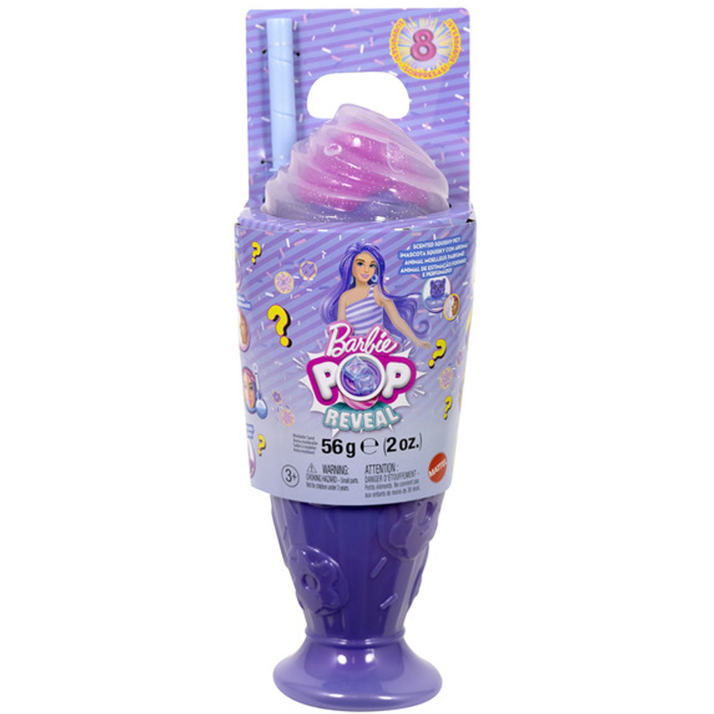 Barbie: Slime reveal illatos shaker - lila - Mattel kép 1