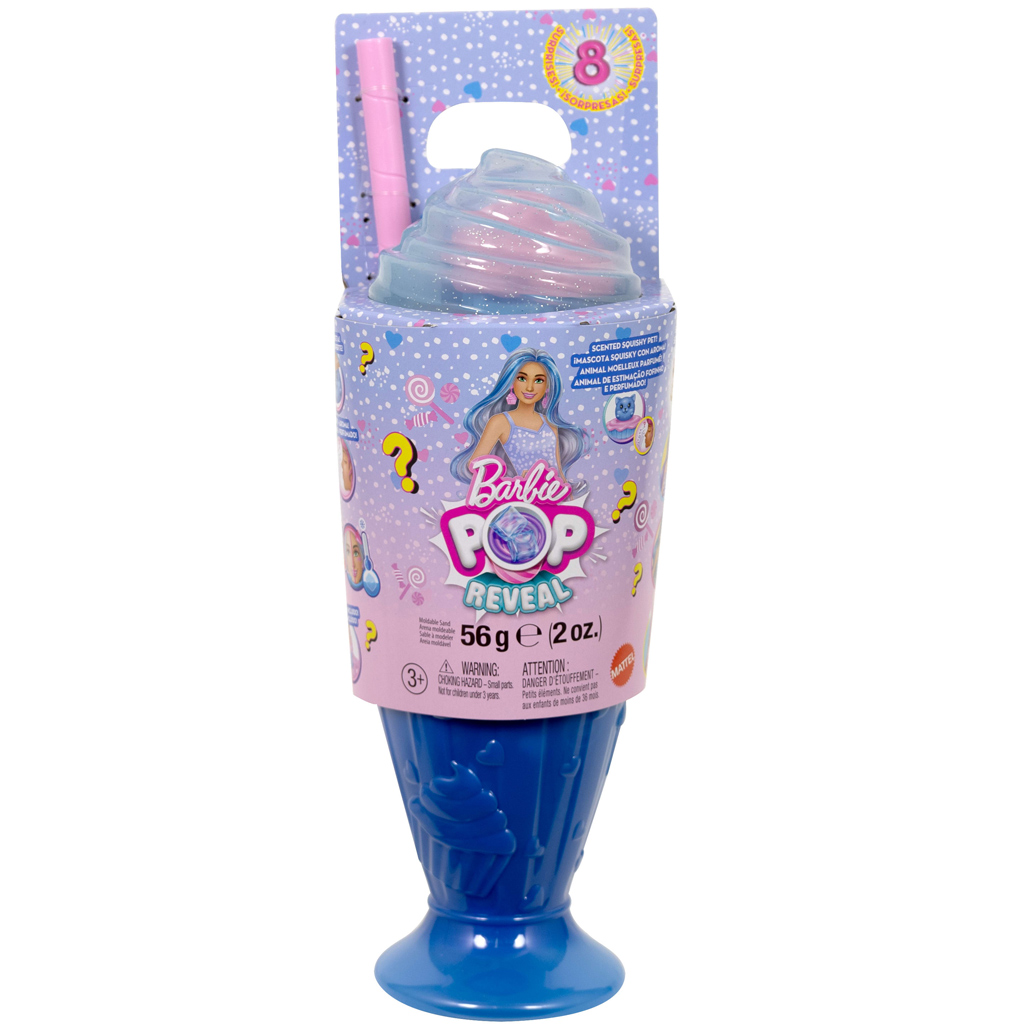 Barbie: Slime reveal illatos shaker - Kék - Mattel kép 1