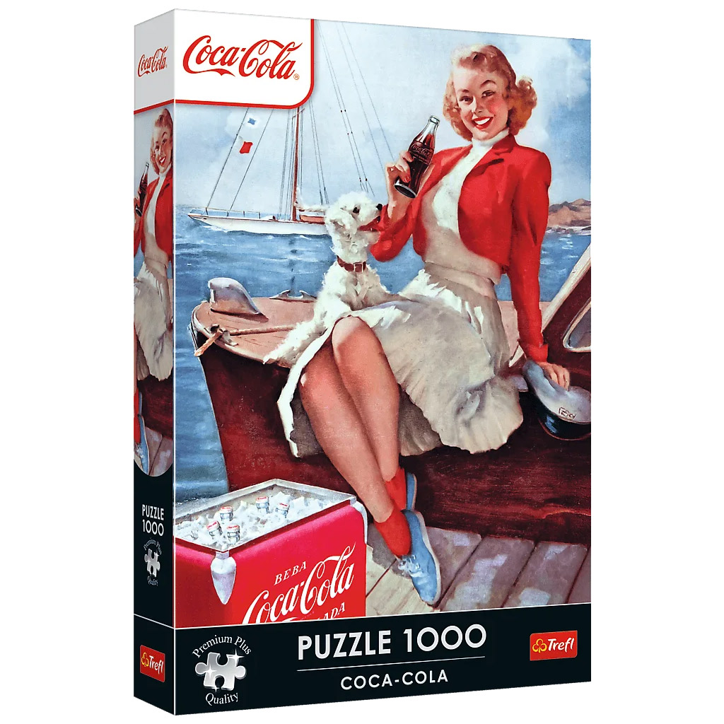 Coca-Cola tengerparti szünet 1000db-os Prémium plus quality puzzle - Trefl kép 1