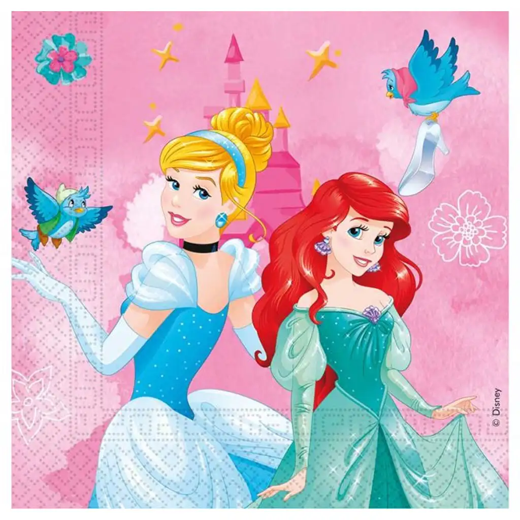 Disney Hercegnők 2 rétegű papírszalvéta 20db-os csomag kép 1