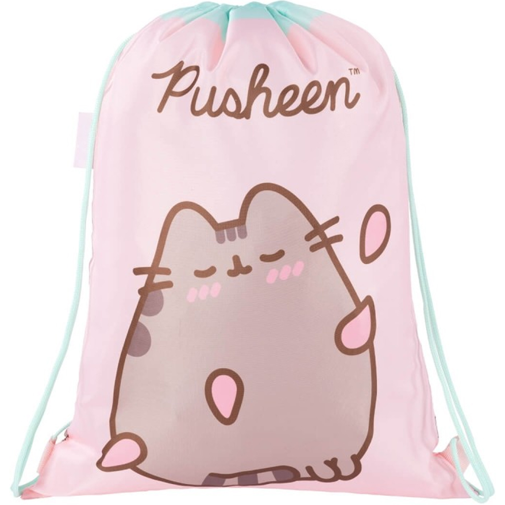 Pusheen rózsaszín tornazsák, sportzsák 34x43cm kép 1