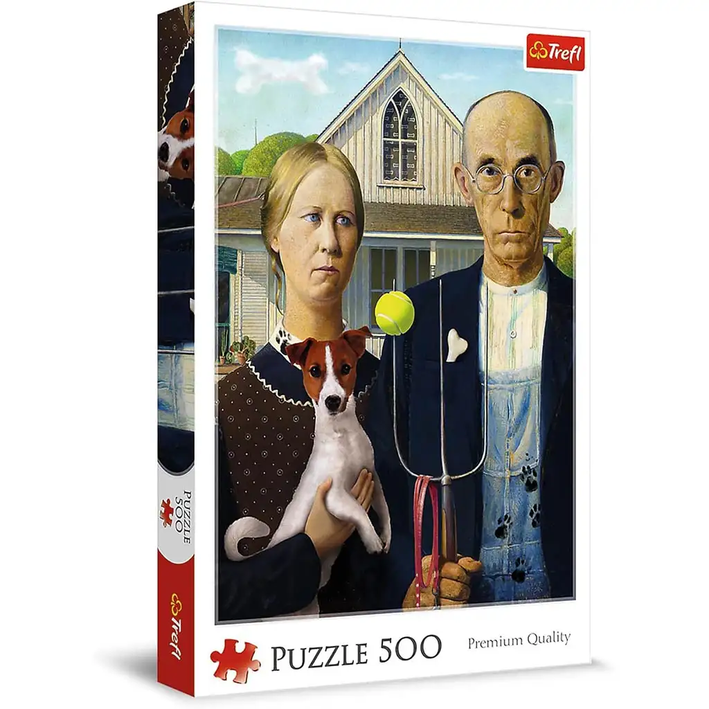 American Gothic Kutya kiadás 500db-os puzzle - Trefl kép 1