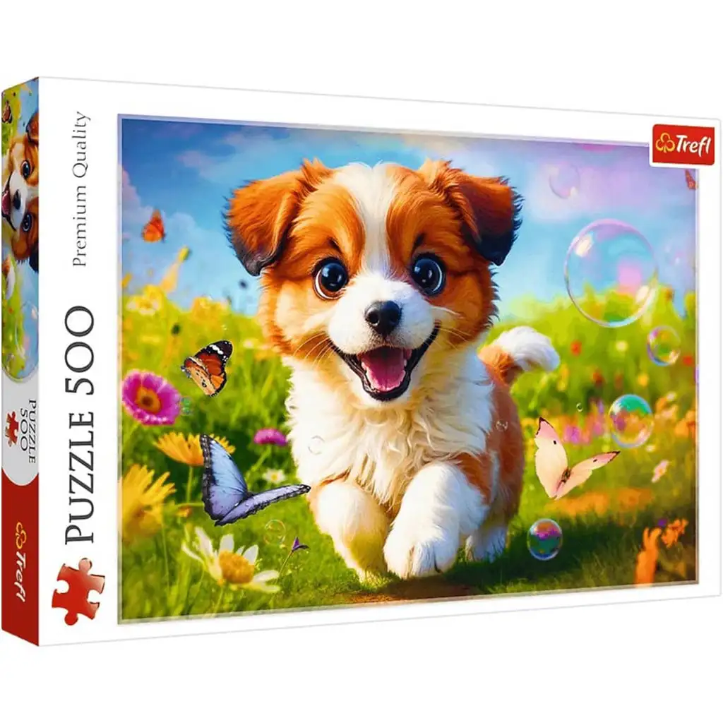Boldog kölyökkutya 500db-os puzzle - Trefl kép 1