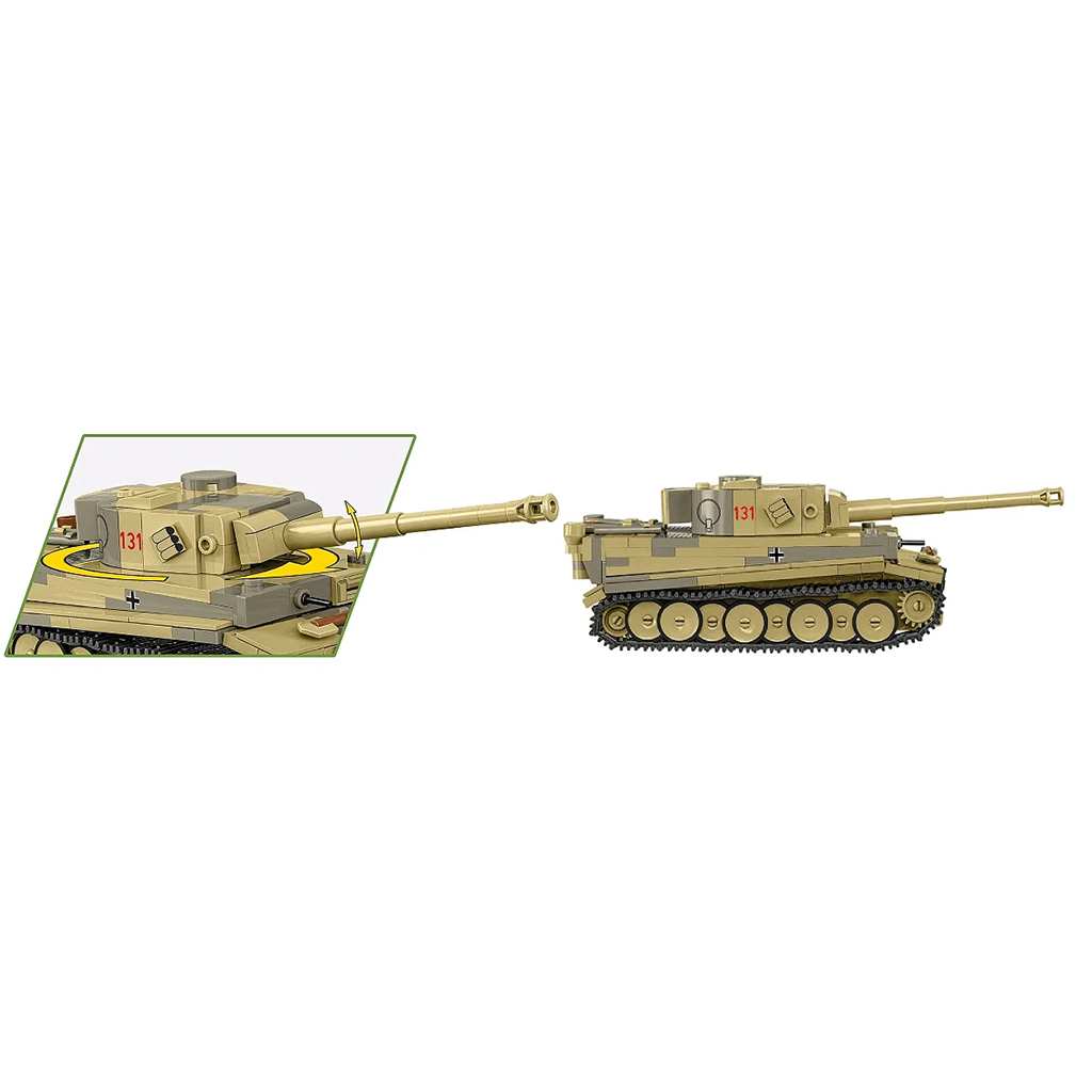 COBI: Panzer VI Tiger I „131” építőjáték (2734) kép 4